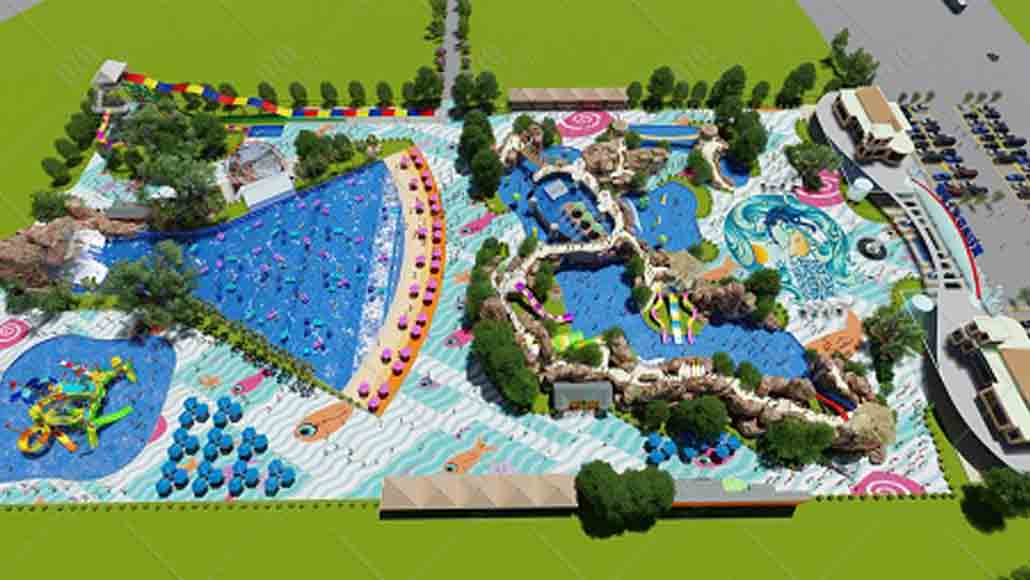 湖北黃石水上樂園正緊鑼密鼓進行基建設(shè)施建設(shè)